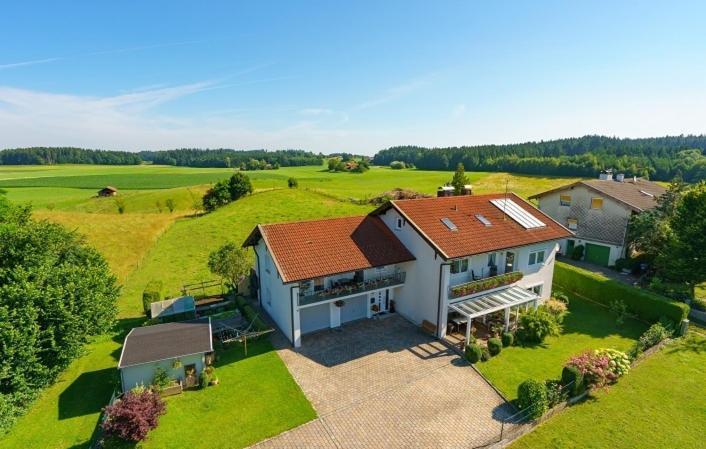 Ferienwohnung Poelzl Chieming Bagian luar foto
